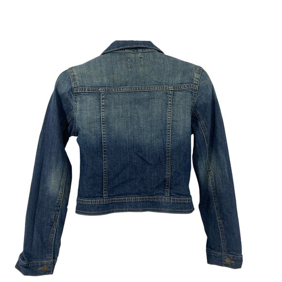 Gap Factory Kids Blue Denim Jean Jacket Size Medium M - Picture 4 of 6